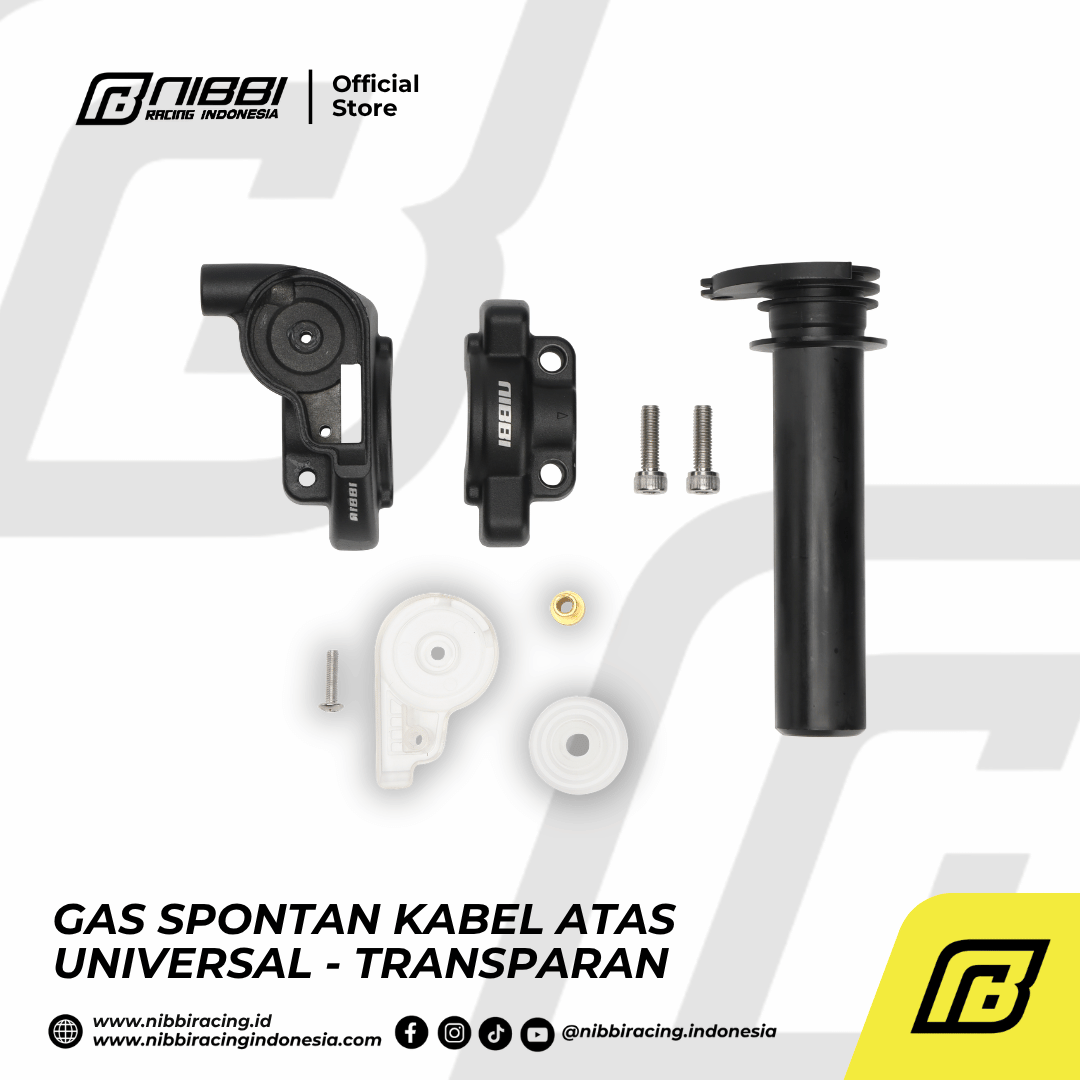 GAS SPONTAN KABEL ATAS UNIVERSAL - TRANSPARAN - Gambar 2