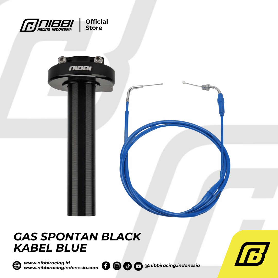 GAS SPONTAN KABEL BAWAH UNIVERSAL - BLACK - Gambar 3