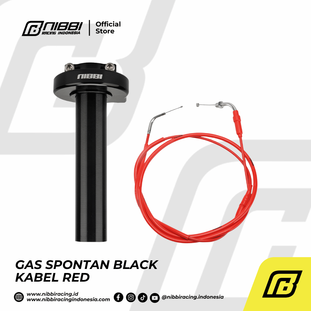 GAS SPONTAN KABEL BAWAH UNIVERSAL - BLACK - Gambar 5