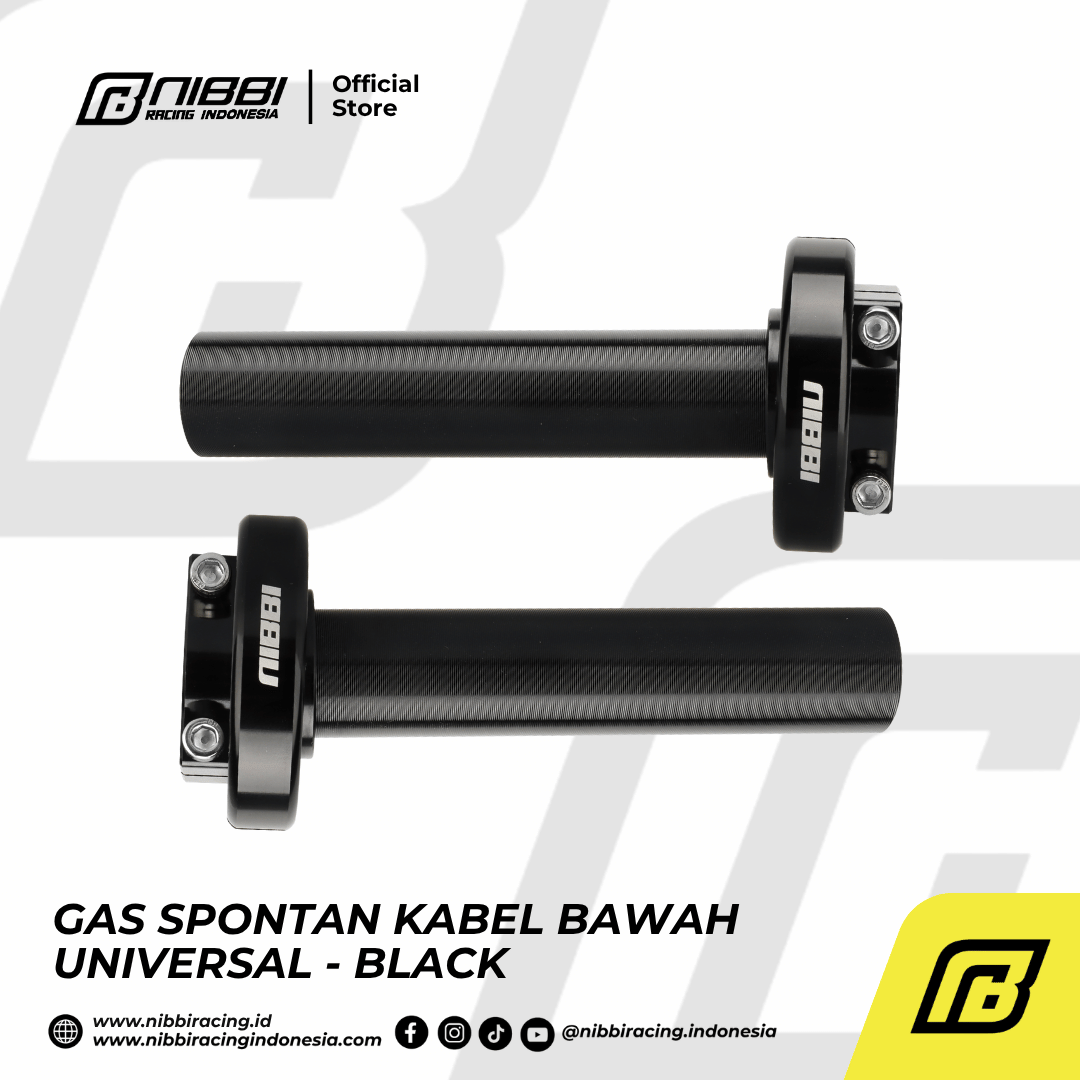 GAS SPONTAN KABEL BAWAH UNIVERSAL - BLACK - Gambar 7