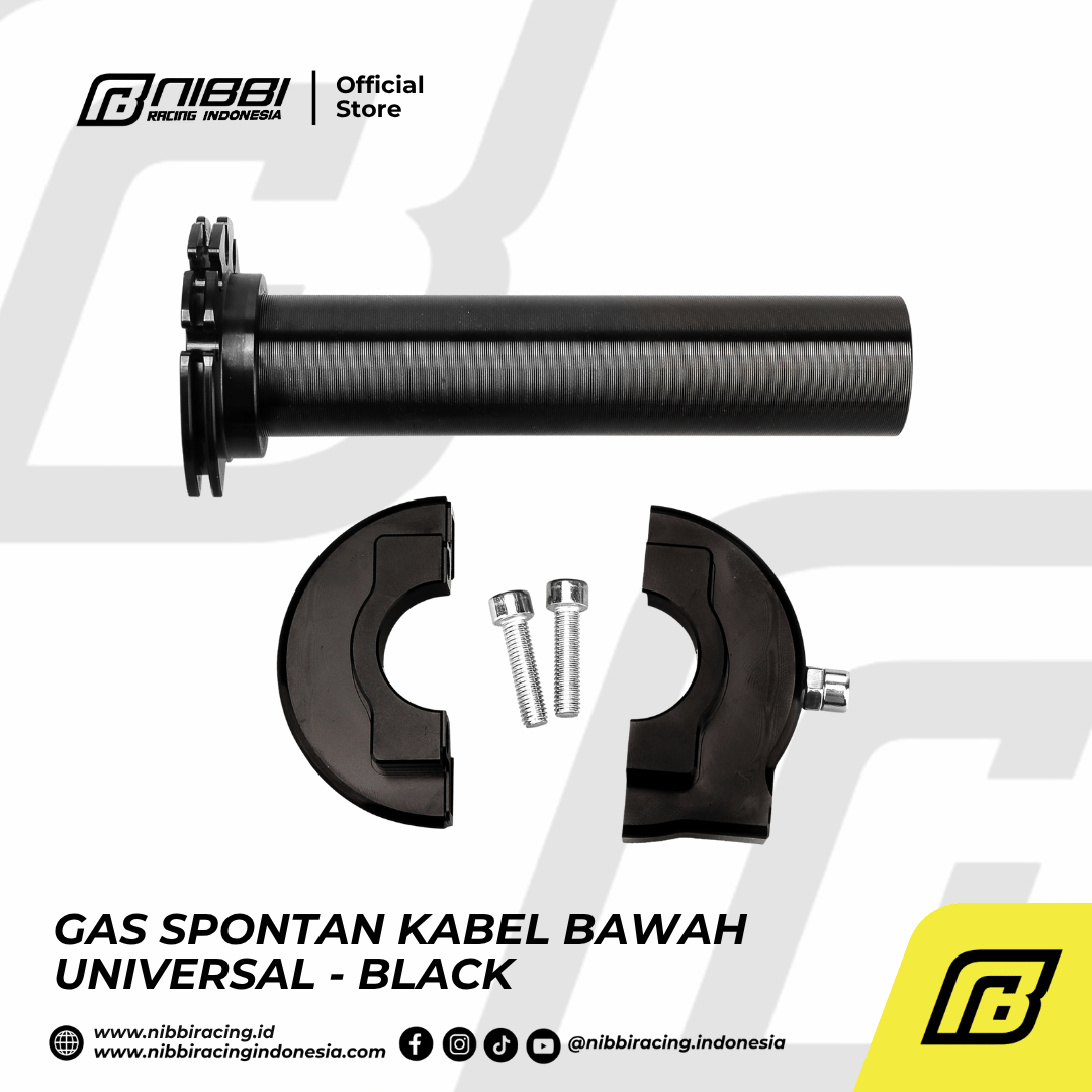 GAS SPONTAN KABEL BAWAH UNIVERSAL - BLACK - Gambar 8