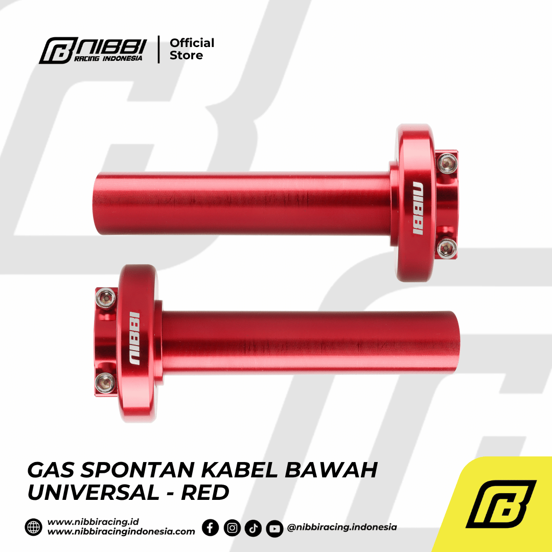 GAS SPONTAN KABEL BAWAH UNIVERSAL - RED - Gambar 4