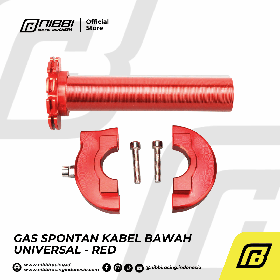 GAS SPONTAN KABEL BAWAH UNIVERSAL - RED - Gambar 5