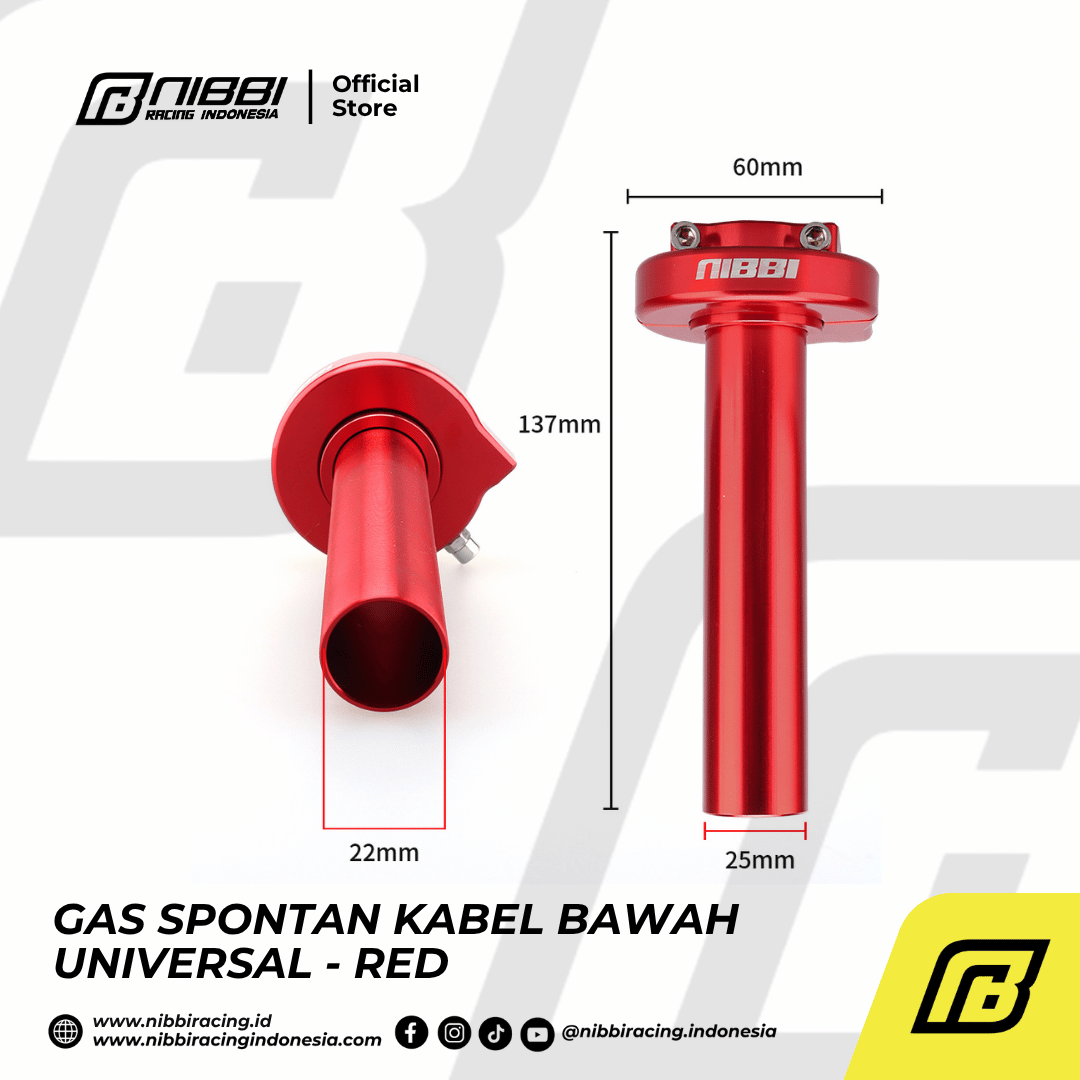 GAS SPONTAN KABEL BAWAH UNIVERSAL - RED - Gambar 6