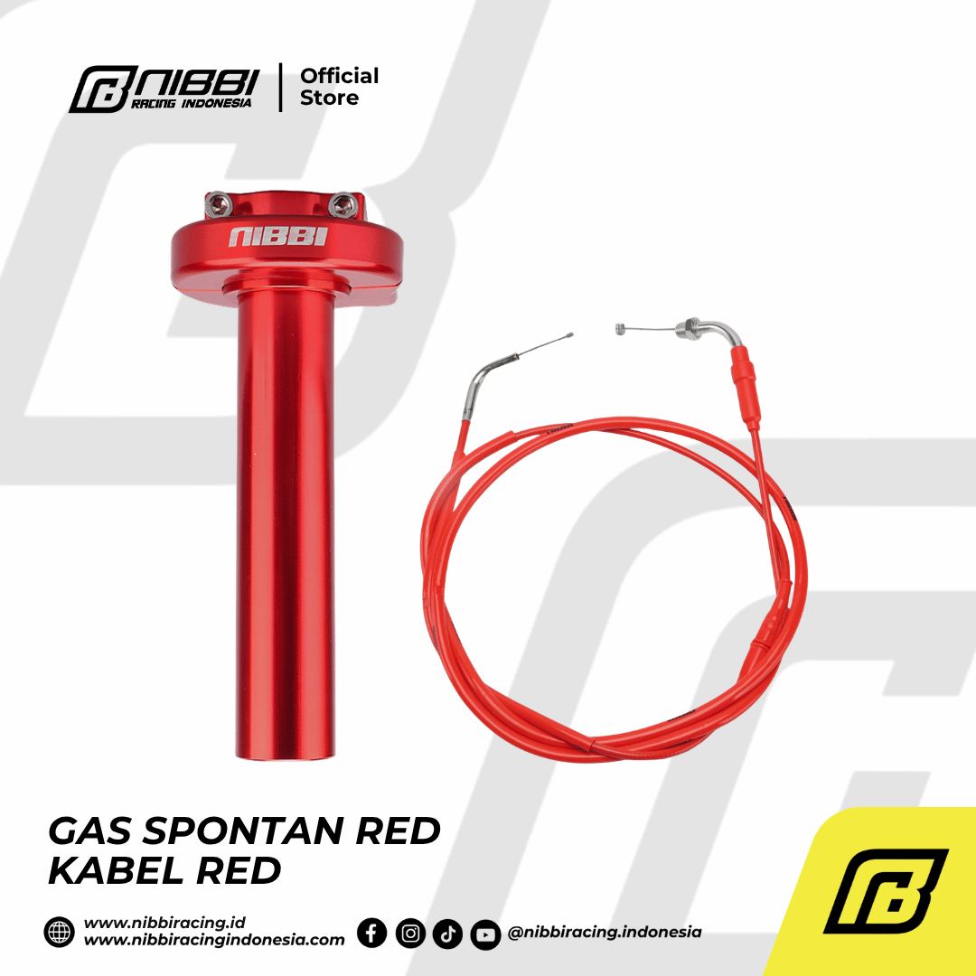 GAS SPONTAN KABEL BAWAH UNIVERSAL - RED - Gambar 8