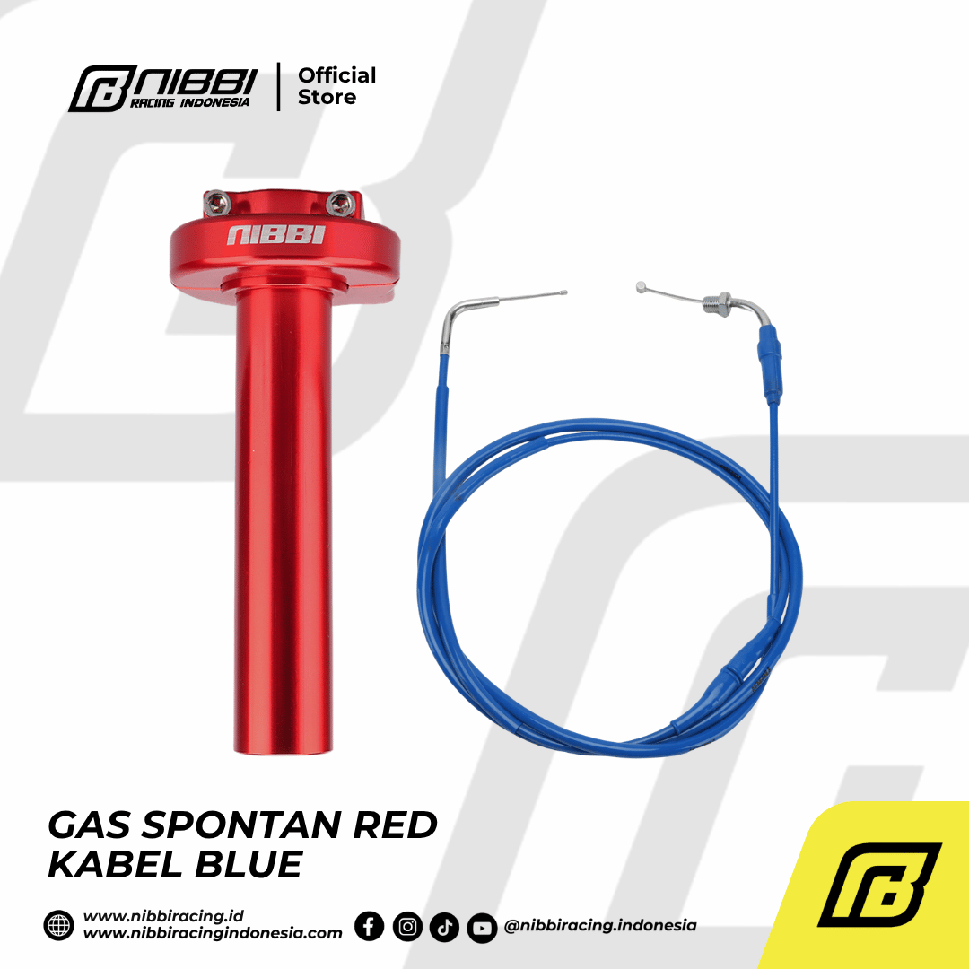 GAS SPONTAN KABEL BAWAH UNIVERSAL - RED - Gambar 2