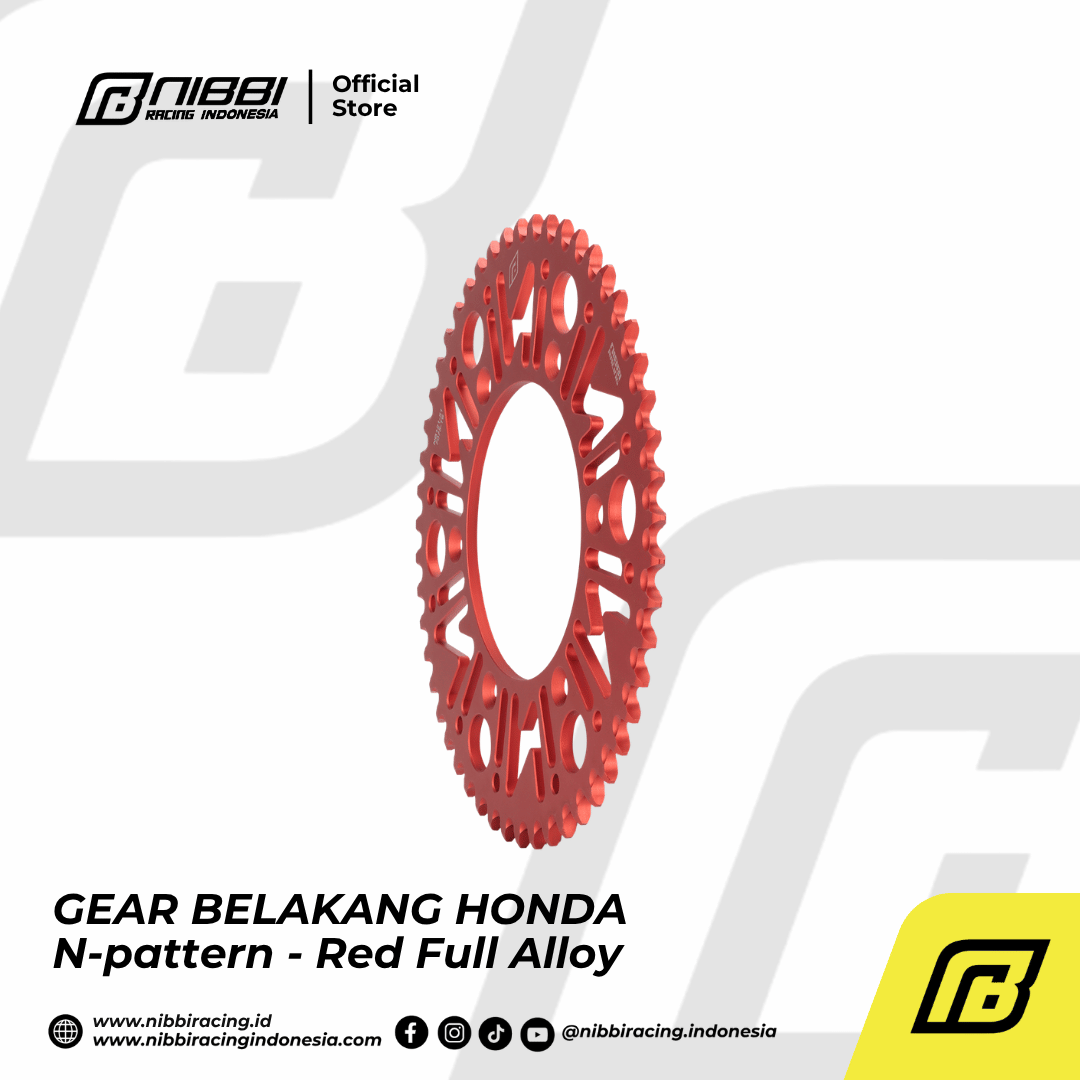 GEAR BELAKANG HONDA N-pattern - Red Kombinasi - Gambar 2