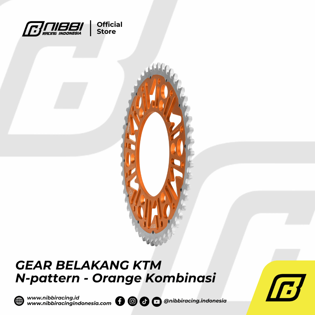 GEAR BELAKANG KTM N-pattern - Orange Kombinasi
