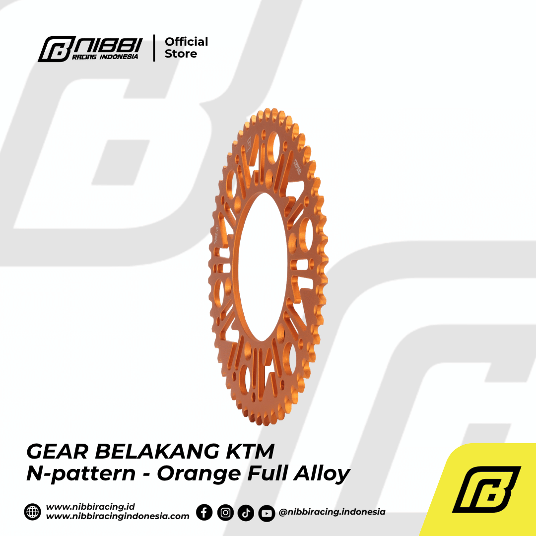 GEAR BELAKANG KTM N-pattern - Orange Kombinasi - Gambar 3