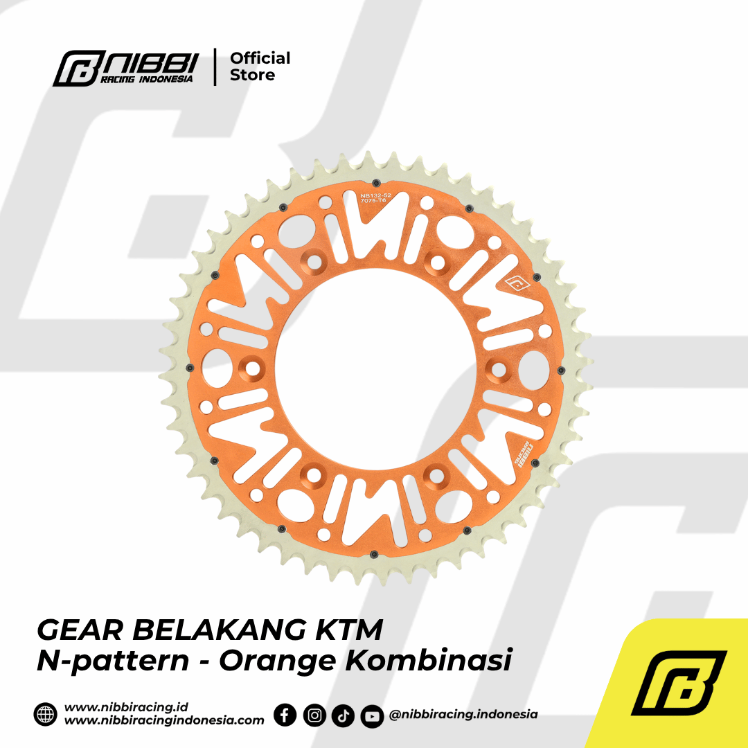 GEAR BELAKANG KTM N-pattern - Orange Kombinasi - Gambar 4