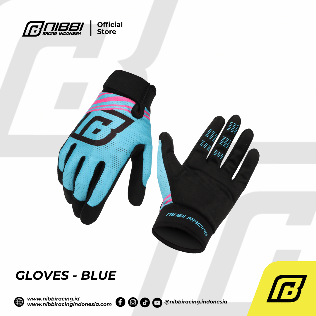 GLOVES - BLUE - Gambar 3