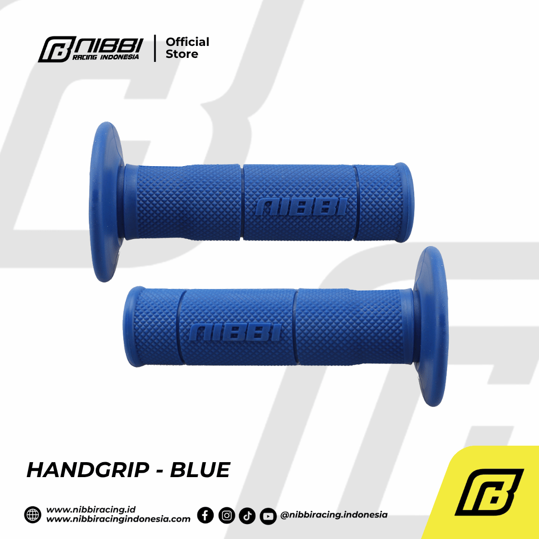 Handgrip Nibbi Racing Motor Universal - Blue - Gambar 4