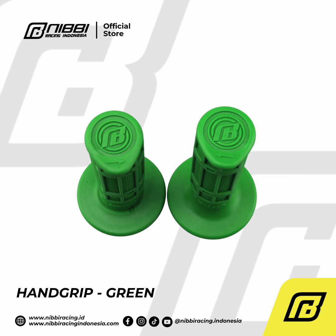 Handgrip Nibbi Racing Motor Universal - Green - Gambar 2