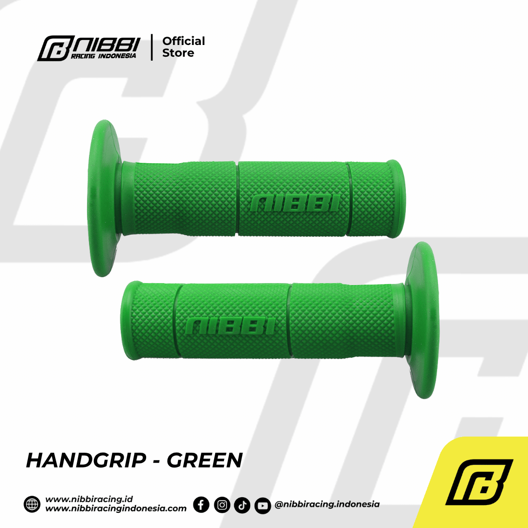 Handgrip Nibbi Racing Motor Universal - Green - Gambar 4