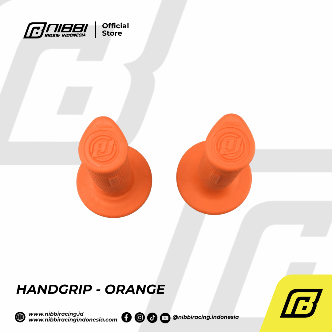 Handgrip Nibbi Racing Motor Universal - Orange - Gambar 4