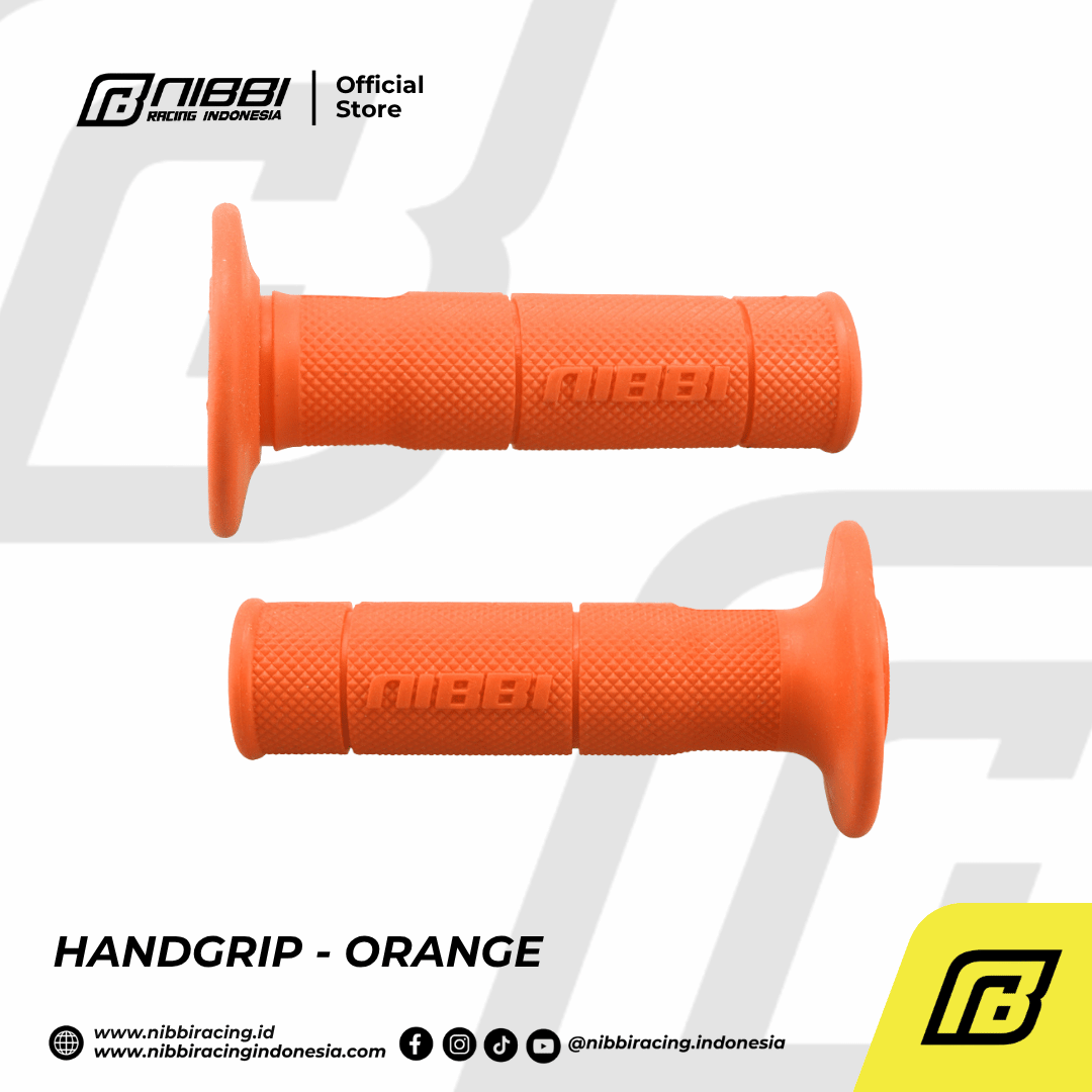Handgrip Nibbi Racing Motor Universal - Orange - Gambar 2